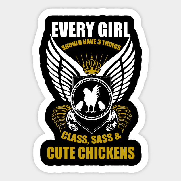 Every Girl, Cute Chickens Sticker by PattisonAvePhanatics